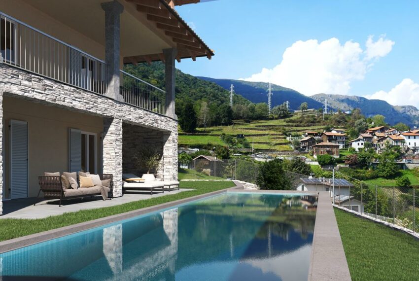 Brand new villa with pool for sale in Pianello del Lario lake Como (2)