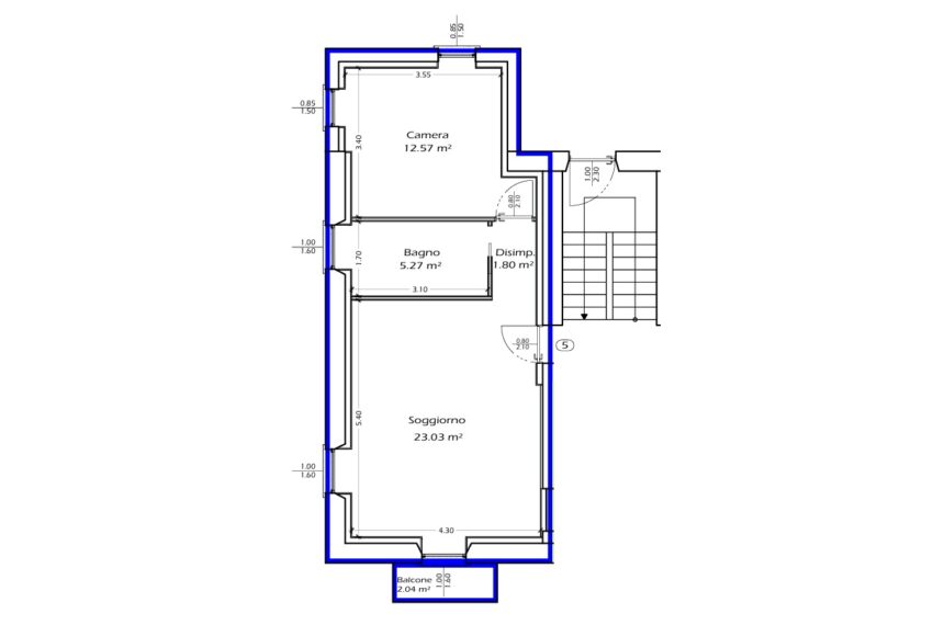 Apt 5 - Piano 2- Second floor