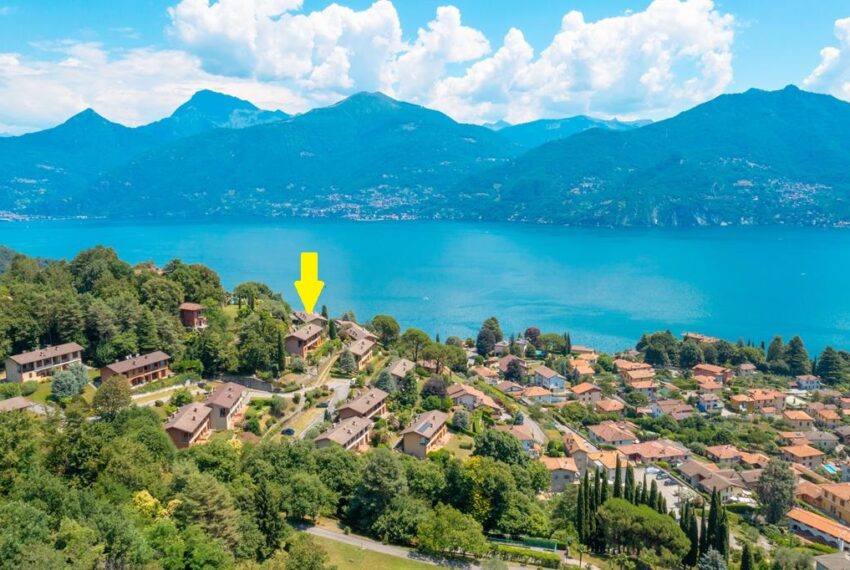 Menaggio villetta vista lago, con giardino, in residence con piscina e tennis (9)